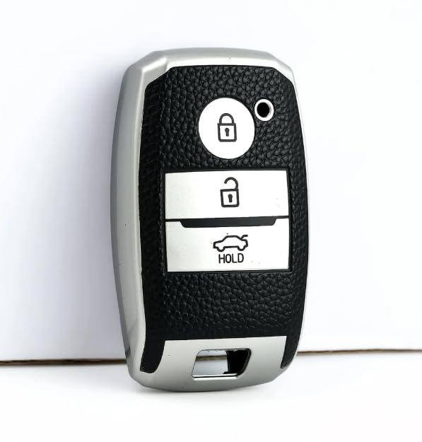 RF REDFOXX Kia Seltos Sonet 3 Button Smart Key | Car Key Cover | Protects & Personalizes