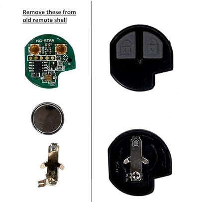 Key Shell, 2 Button Remote Key Shell, Compatible for Maruti Suzuki Swift, Wagonar, Alto, A-Star, Dezire