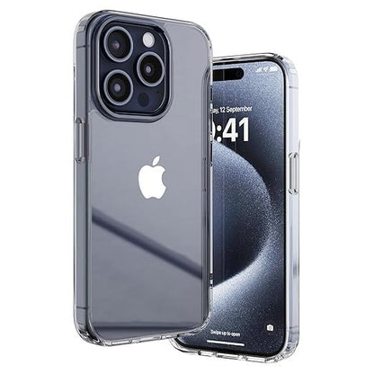 RF REDFOXX Compatible with i-Phone 11 Clear Case | Slim Shockproof Silicon & TPU Back Cover with Camera | Anti-Yellowing Scratch Resistant Transparent Phone Case for iPhone 11 (iPhone 15 Pro)