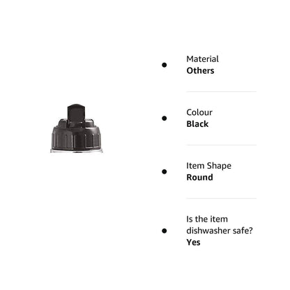 Replacement Flip Lid Compatible with Milton Thermosteel Flask Bottle (750ml/1000ml) – Dark Purple/Black | Leak-Proof BPA-Free Button Press Cap | Secure Fit Vacuum Flask (Only Lid)