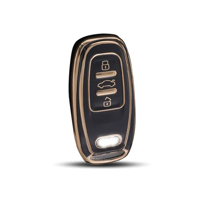TPU Key Cover Compatible with Audi A 8 Q7 RS TT. (Black)