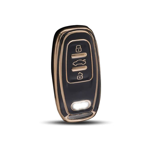 TPU Key Cover Compatible with Audi A 8 Q7 RS TT. (Black)
