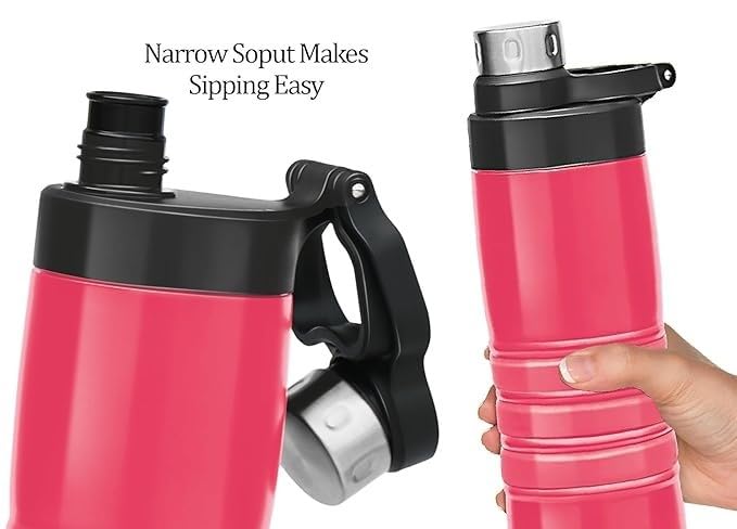 Milton Spare Lid for Amigo Thermosteel Bottle (660ML, 800ML, 1000ML) | Leak-Proof BPA-Free Replacement Cap | Hot & Cold Water Bottle Lid