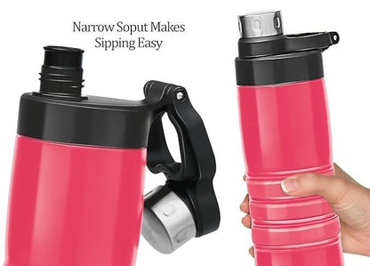 Milton Spare Lid for Amigo Thermosteel Bottle (660ML, 800ML, 1000ML) | Leak-Proof BPA-Free Replacement Cap | Hot & Cold Water Bottle Lid
