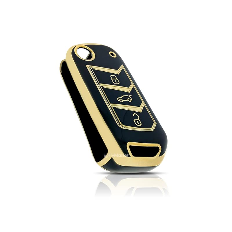 TPU Key Cover Compatible with Mahindra Bolero 2020+ Marrazo Scorpio 2019+ Thar 2020+ TUV 300 Plus. (Black)