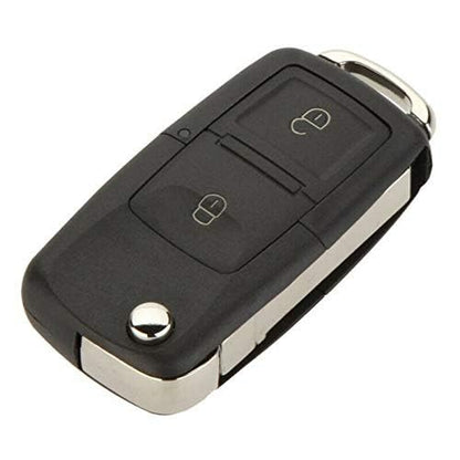 2-Button Remote Car Key Shell Compatible with Skoda Octavia & Fabia (Up to 2009) | Replacement Key Housing Case | Durable ABS Protection | Black | Pack of 1 (Key Shell Only)