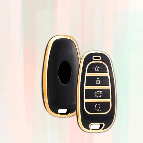 RF REDFOXX Key Fob Cover Hyundai Creta, Compatible for i10 Grand, i20 Elite, i20 Car Accessories | Hyundai Models | Protect Your Keys with a Stylish coverActive, Xcent, Verna 4s, Grand i10 Nios .