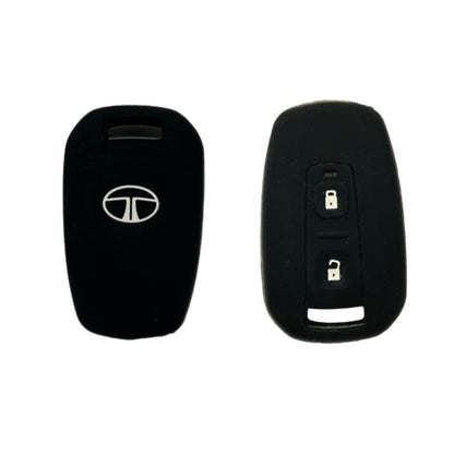 RF REDFOXX Key Shell Silicon Key Cover for Tata Indica/Vista/Manza (Black)