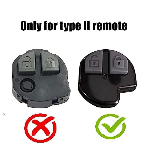RF REDFOXX 2 Button Replacement Remote Key case with Key Shell Combo Compatible for Maruti Suzuki Swift, Dezire, Ertiga, A-Star, Alto, Omni, (Not for Brezza, Baleno, Ciaz) (Key Shell with Remote case)