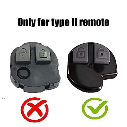 RF REDFOXX 2 Button Replacement Remote Key case with Key Shell Combo Compatible for Maruti Suzuki Swift, Dezire, Ertiga, A-Star, Alto, Omni, (Not for Brezza, Baleno, Ciaz) (Key Shell with Remote case)