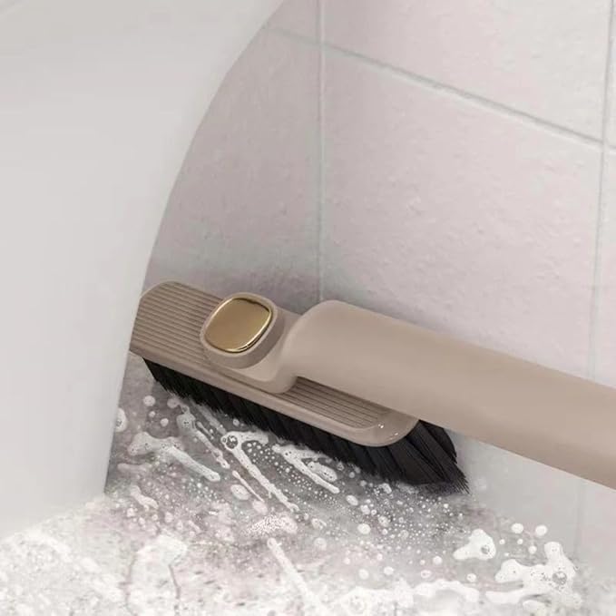 Multi-Function Bathroom Cleaning Brush - Hard Bristle Rotating Crevice Gap Cleaning Brush for Tiles, Bathroom, and Floor Cleaning Pack of 1 (Multi-Colour).