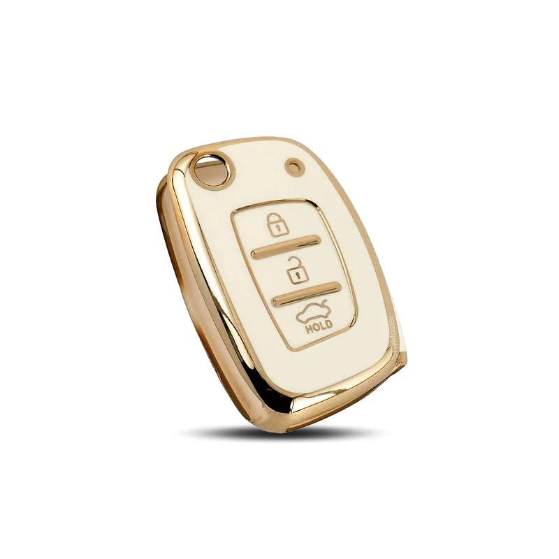RF REDFOXX Hyundai Aura Creta,Compatible for I10, Grand Nios, I20 (2021), I20 Active, I20 Elite Xcent 2019+ | Car Accessories |Protects and Decorates Car Key Cover .