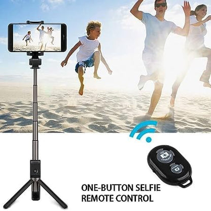 RF REDFOXX Bluetooth Remote Controller Shutter Button for Selfie Stick Compatible with All Devices (Android & iOS Phones Only)