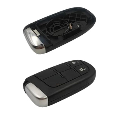RF REDFOXX Car Key Replacement Shell for Compass 2-Button Smart Key Remote Cover with Integrated Compas Durable and Stylish Key Fob Shell for Secure, Convenient Use