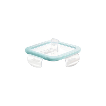 Spare Lid for Treo by Milton Clip Fresh Square Borosilicate Container – Compatible with 320ml Hi-Borosilicate Tiffin | Airtight & Leak-Proof Replacement Cover (1 Pc, Transparent)