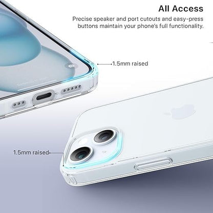 Compatible with i-Phone 11 Clear Case | Slim Shockproof Silicon & TPU Back Cover with Camera | Anti-Yellowing Scratch Resistant Transparent Phone Case for iPhone 11 (iPhone 15 Plus)