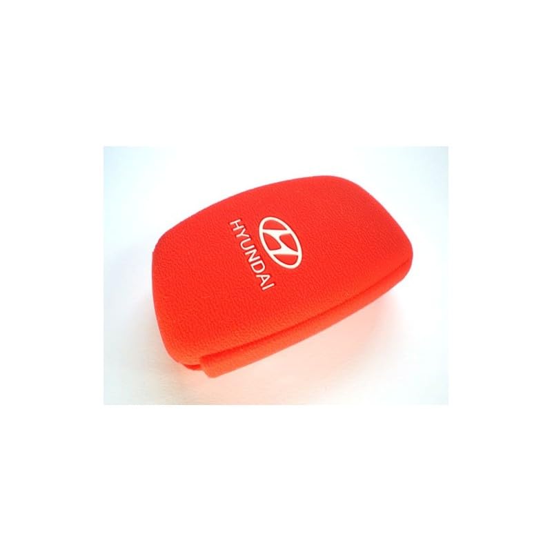 Silicone Key Case Cover Hyundaii Elantraa,, Soft, Lightweight, Dust Resistant, Button Protection, Durable, Red