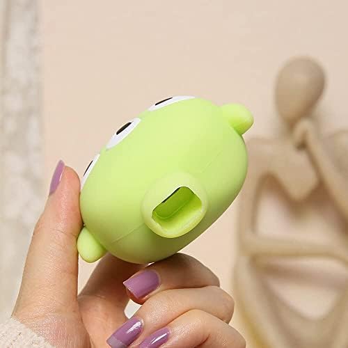 RF REDFOXX Silicone Protective Case for Apple 20W & 18W iPhone USB-C Power Adapter Charger and for USB Lightning Cable, 3D Case for iPhone Charger - 18W/20W (Green)