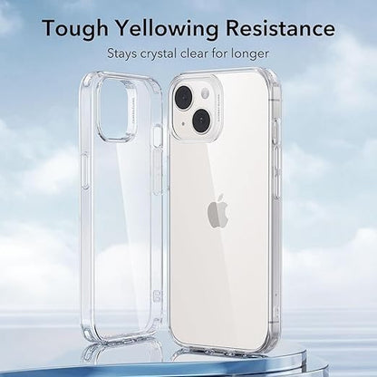 RF REDFOXX Compatible with i-Phone 11 Clear Case | Slim Shockproof Silicon & TPU Back Cover with Camera | Anti-Yellowing Scratch Resistant Transparent Phone Case for iPhone 11 (iPhone 15)