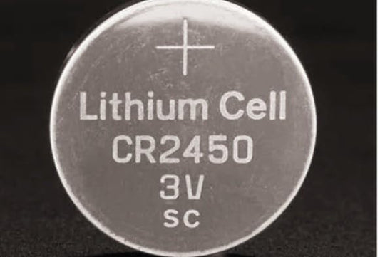 CR2450 3V Lithium Button Cell Coin Battery Long Lasting Power for Car Key Remote, Weighing Scale, Calculator, Toys & Electronic Devices (Pack of 1)