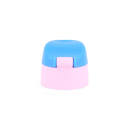 Spare Lid with Straw Compatible with Milton Steel Slim/Kool Stunner Kids Bottle | Fits 400ml | Leak-Proof Sipper Replacement Lid | BPA-Free | Cyan
