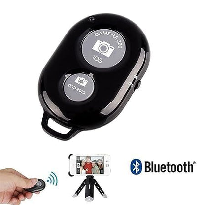 RF REDFOXX Bluetooth Remote Controller Shutter Button for Selfie Stick Compatible with All Devices (Android & iOS Phones Only)