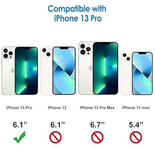 RF REDFOXX Compatible with i-Phone 11 Clear Case | Slim Shockproof Silicon & TPU Back Cover with Camera | Anti-Yellowing Scratch Resistant Transparent Phone Case for iPhone 11 (iPhone 13 Pro)