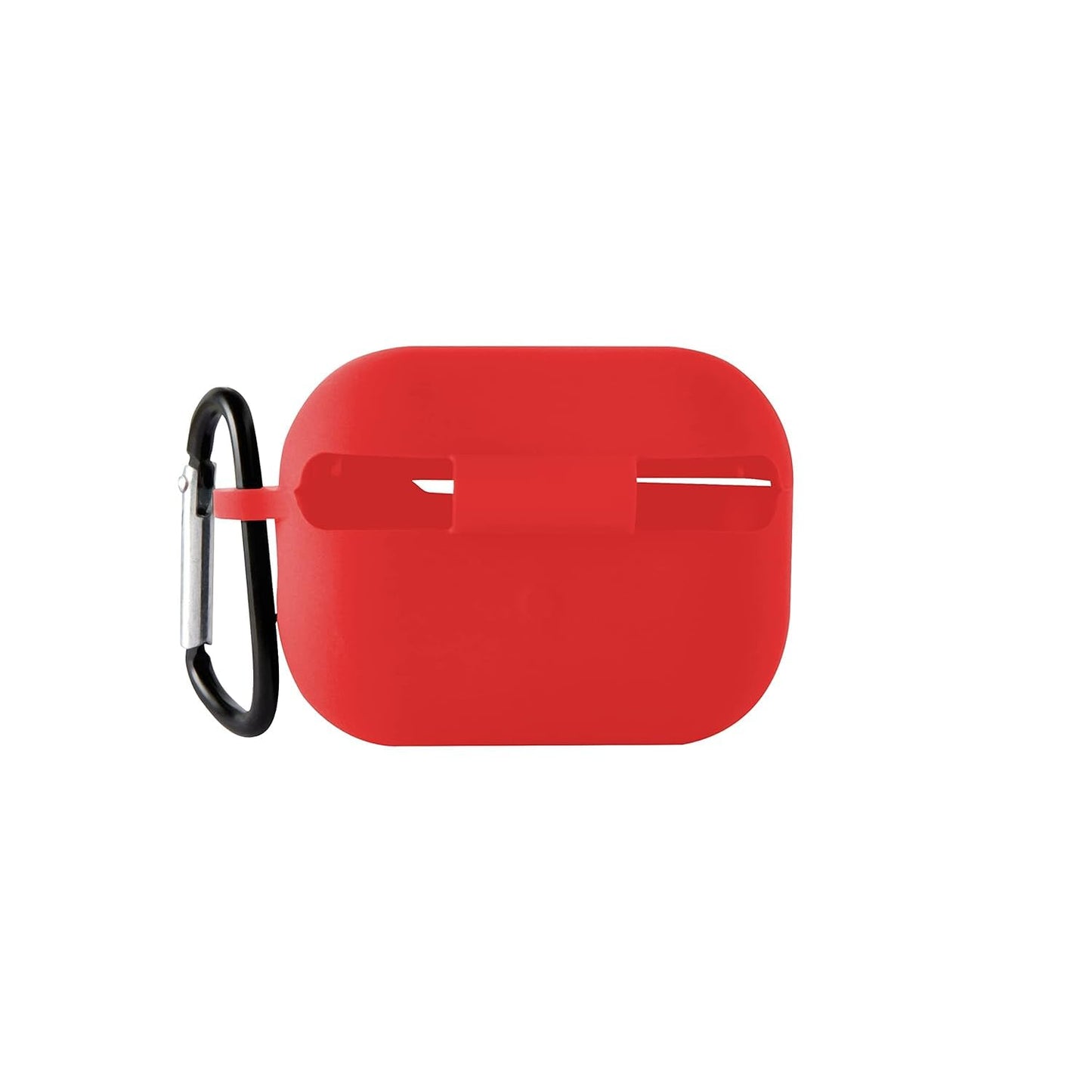 RedFoxx Soft Silicon Shockproof Cover Case with Free Keychain Compatible with Apple AIRPODS PRO 2, Leather Case Airpod Pro 2 (Red)