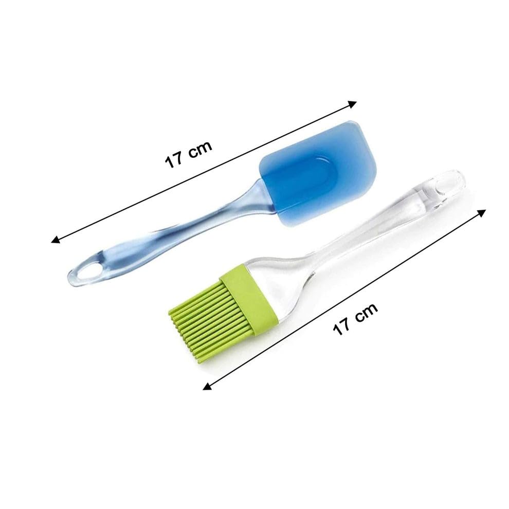 Silicone Spatula and Pastry Brush Set for Cake Mixer – Heat-Resistant Baking Tools for Cooking & Decorating