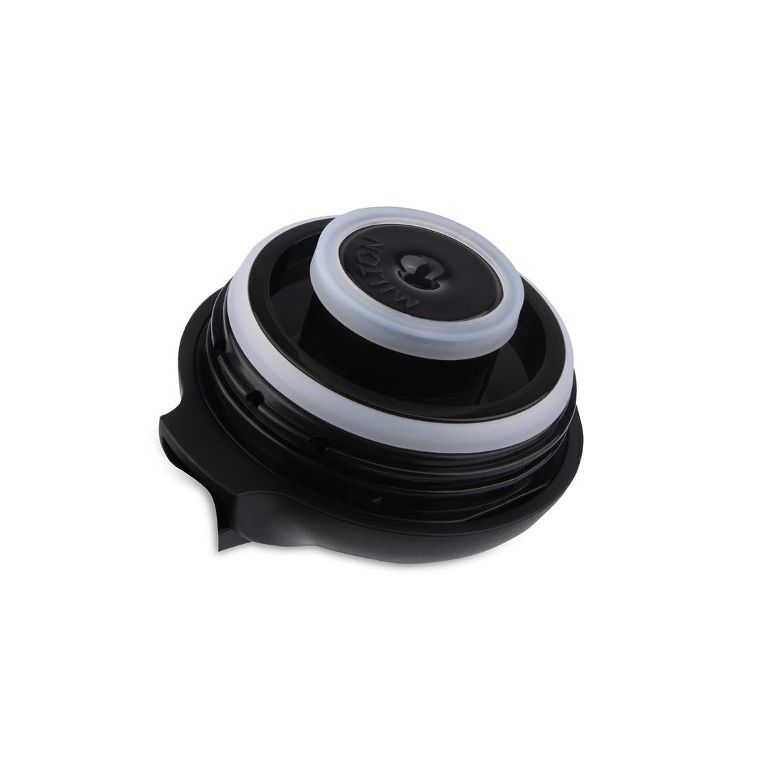 Spare Lid Compatible with Milton Thermosteel Carafe Replacement Lid, Leak-Proof Spare Cap, Compatible with 1000 ml Flask, Black