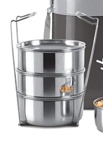 Spare Lifter Compatible with Milton OTG / OT5 Steel On 5 Tier Insulated Tiffin Box | Fits Milton Classic Stainless Steel Tiffin (300ml Containers) | PU Insulated Tiffin Handle Replacement (1 Pc)