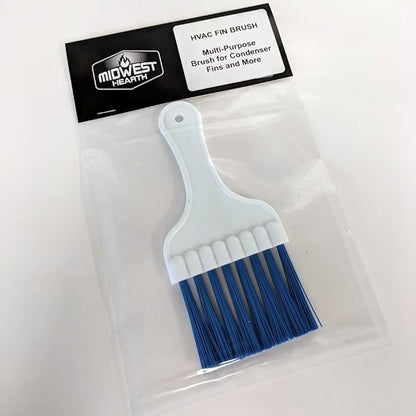 Midwest Hearth Plastic Air Conditioner Condenser Fin and Refrigerator Coil Cleaning Whisk Brush, Blue