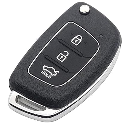 RF REDFOXX Hyundai Remote Key Shell Fit Compatible for i10 Grand, i20 Elite, i20 Car Accessories | Hyundai Models | Protect Your Keys with a Stylish coverActive, Grand i10 Nios . Black, HK-99