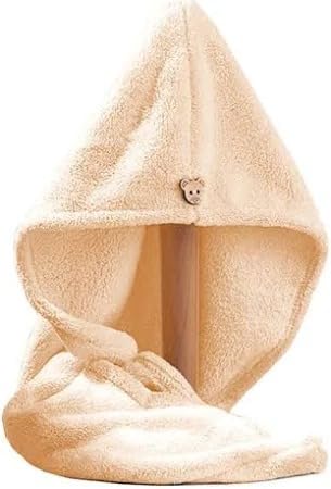 RF REDFOXX Microfiber Hair Drying Towel Wrap, Quick-Dry Twist Turban with Button Closure, Available
