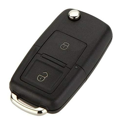 2-Button Remote Car Key Shell Compatible with Skoda Octavia & Fabia (Up to 2009) | Replacement Key Housing Case | Durable ABS Protection | Black | Pack of 1 (Key Shell Only)