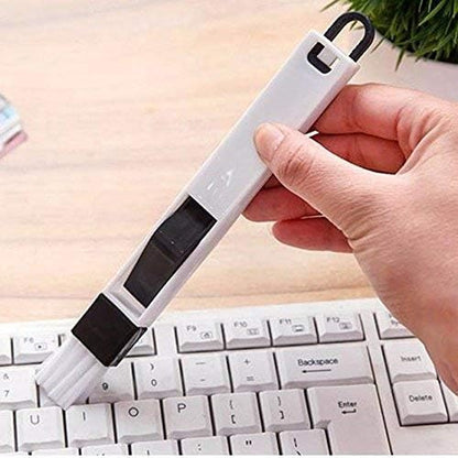 Plastic Corners & Edges Dust Multipurpose Use Cleaning Brush for Window Frame, Keyboard with Mini Dustpan