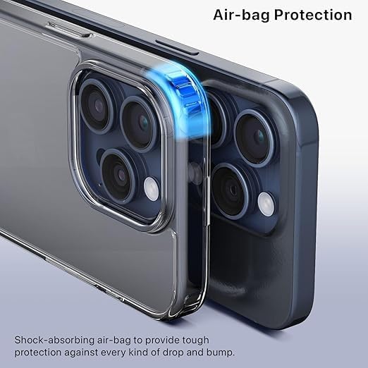 RF REDFOXX Compatible with i-Phone 11 Clear Case | Slim Shockproof Silicon & TPU Back Cover with Camera | Anti-Yellowing Scratch Resistant Transparent Phone Case for iPhone 11 (iPhone 15 Pro)