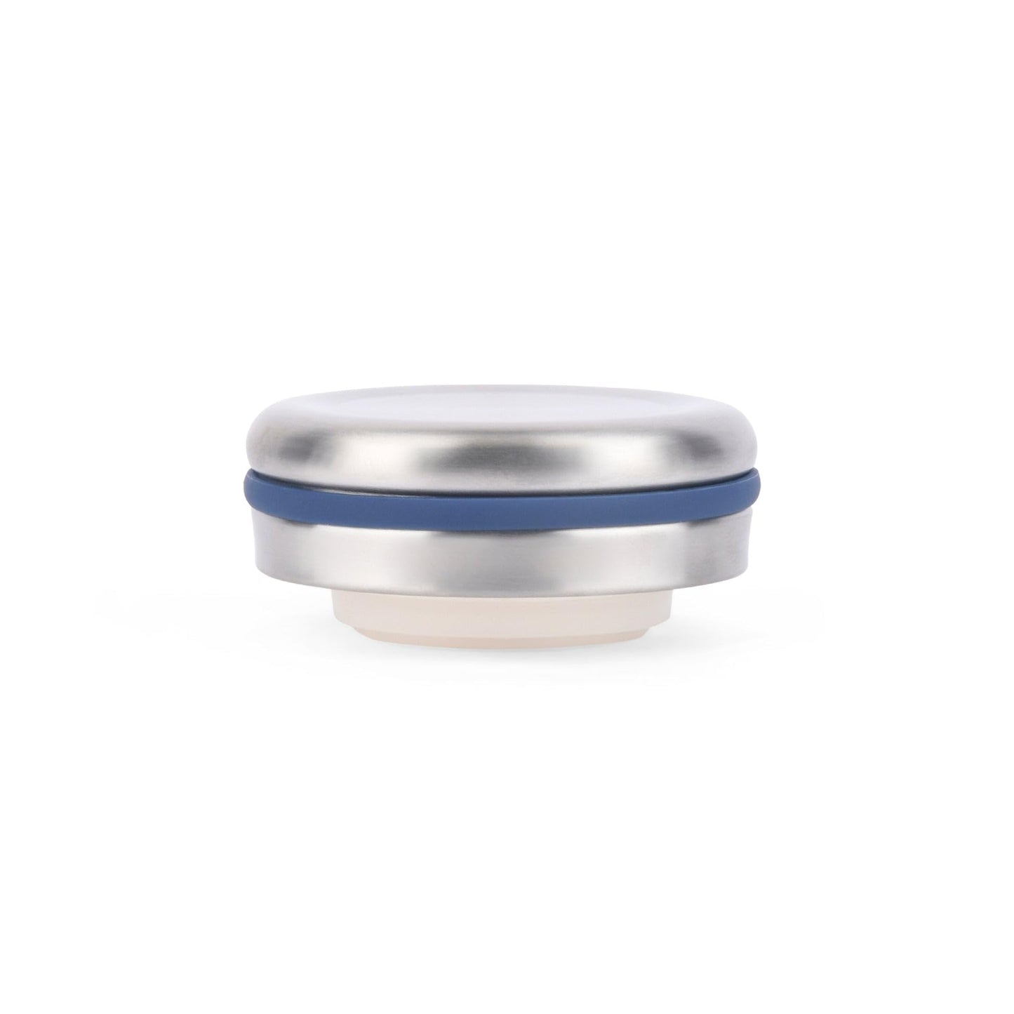Spare Lid compatible with Milton Shiny Thermosteel Bottle, Fits 200ml and 300ml, Leak-Proof Replacement Cap, Stainless Steel with Blue Accent