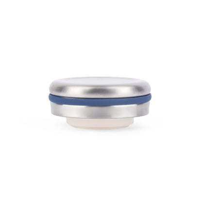 Spare Lid compatible with Milton Shiny Thermosteel Bottle, Fits 200ml and 300ml, Leak-Proof Replacement Cap, Stainless Steel with Blue Accent