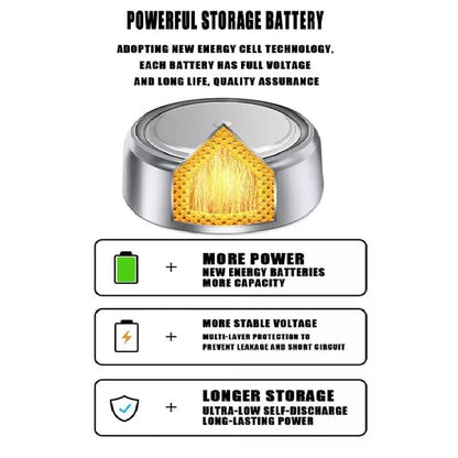 RF REDFOXX LR1130 AG10 189 Battery 1.5V Alkaline Button Cell Batteries 389A, D389, LR1131, LR54, G10A, Battery LR1130 Battery 1.5V Micro Alkaline Button Coin Cell (LR1130 / AG10-10 Unit)