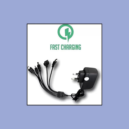 RF REDFOXX 5 in 1 Universal Multi Pin Charger with Cable