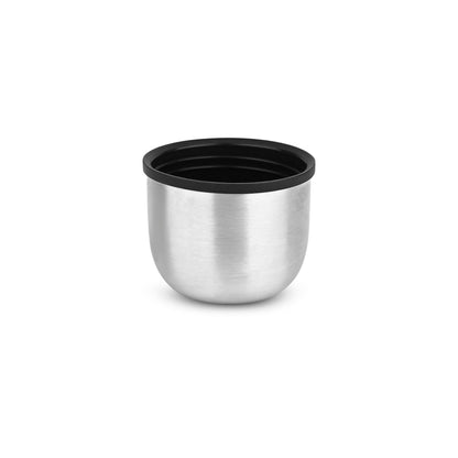 Spare Bullet Assembly Cup Compatible with Milton Thermosteel Water Bottle | Fits 300ml / 350ml / 500ml | Stainless Steel Plain Cap with Inner Jacket | Leak-Proof Replacement Lid | Silver