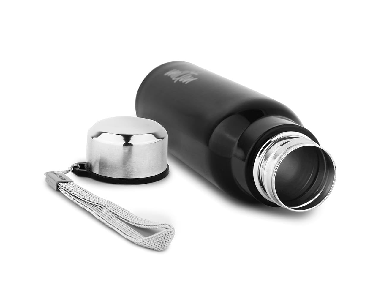 Spare Lid Compatible with Milton Steel Fit & Hexone Bottle (600ml & 900ml) – Black Engraving | Leak-Proof BPA-Free Replacement Cap | Secure Fit Assemble Lid (1 Pc)