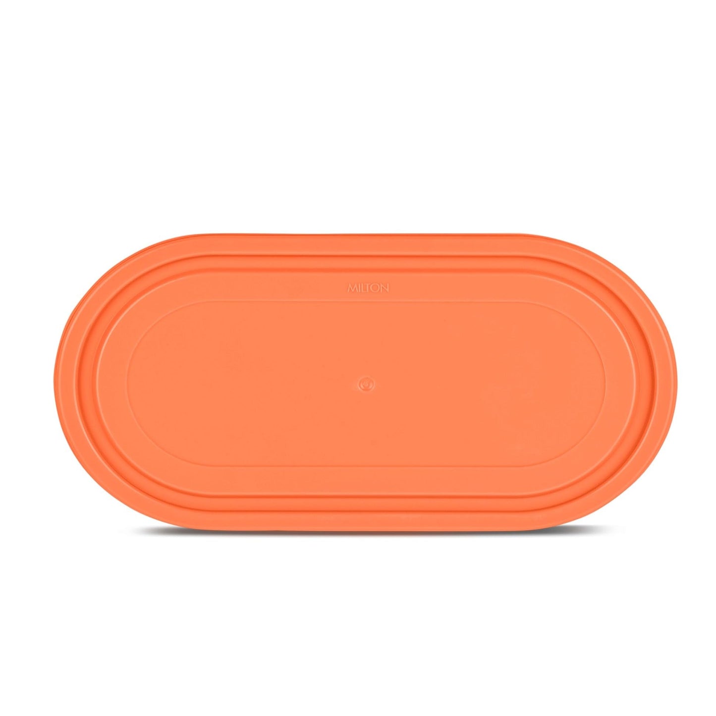 FreshLock Oval Tiffin Lid 650–675ml | Leak-Resistant Replacement Cover Compatible with Milton Steel Refresh Lunch Box | Secure Fit Container Lid (Orange)
