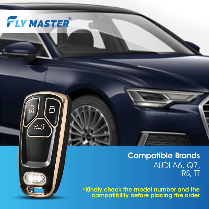 TPU Key Cover Compatible with Honda Accord Civic WR.V BR.V CR.V City Jazz 3RD. (Black)
