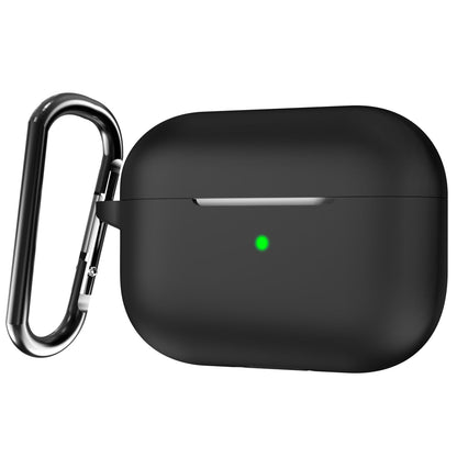 RedFoxx Soft Silicon Shockproof Cover Case with Free Keychain Compatible with Apple AIRPODS PRO 2, Leather Case Airpod Pro 2 (Black)