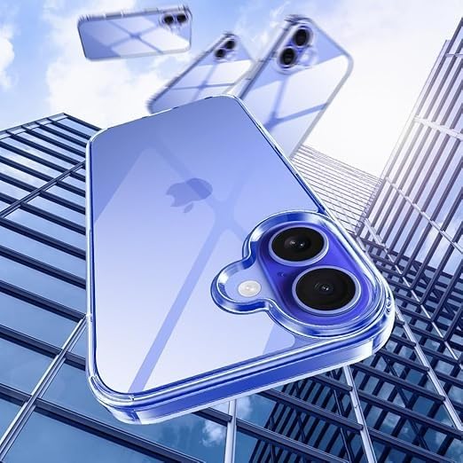 RF REDFOXX Compatible with i-Phone 11 Clear Case | Slim Shockproof Silicon & TPU Back Cover with Camera | Anti-Yellowing Scratch Resistant Transparent Phone Case for iPhone 11 (iPhone 16)