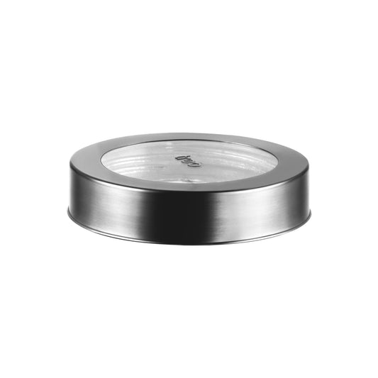 Spare Lid for Treo by Milton Cube Glass Jar | Stainless Steel Air Tight Replacement Lid for 580ml, 800ml, 1000ml, 1200ml 1250ml, 1800ml, 2250ml Containers (580 ML)