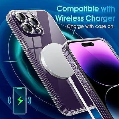 RF REDFOXX Compatible with i-Phone 11 Clear Case | Slim Shockproof Silicon & TPU Back Cover with Camera | Anti-Yellowing Scratch Resistant Transparent Phone Case for iPhone 11 (iPhone 14 Pro)