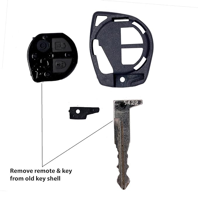 Combo Key Replacement Shell with Premium Key Cover Compatible for Maruti Suzuki Baleno, Brezza, Ciaz, Celerio, Ignis, New Ertiga S-Cross, S-presso, Swift, Dezire etc.